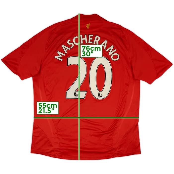 2008-10 Liverpool Home Shirt Mascherano #20 - 5/10 - (XXL)