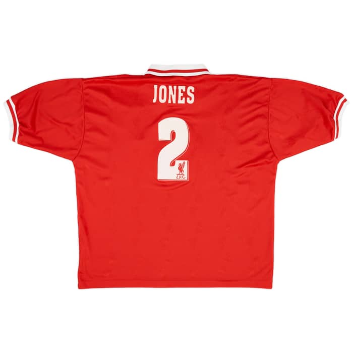 1996-98 Liverpool Home Shirt Jones #2 - 9/10 - (XXL)