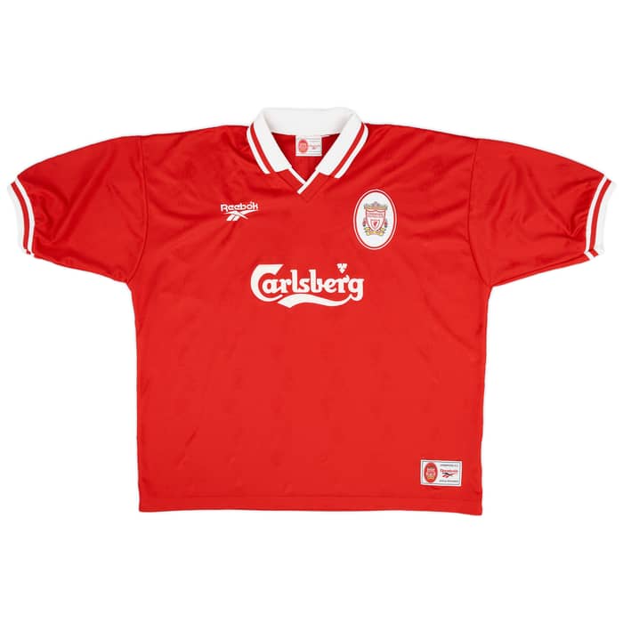 1996-98 Liverpool Home Shirt Jones #2 - 9/10 - (XXL)