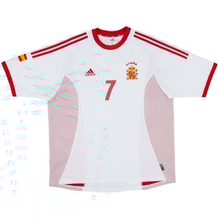 2002-04 Spain Away Shirt Raul #7 - 8/10 - (XL)