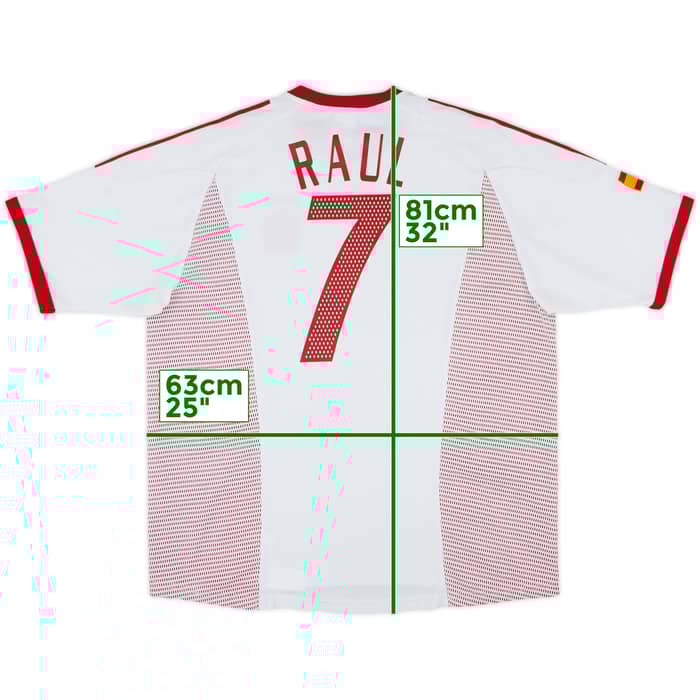 2002-04 Spain Away Shirt Raul #7 - 8/10 - (XL)