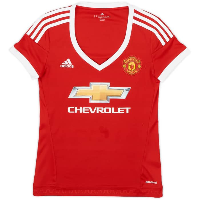 2015-16 Manchester United Home Shirt Mata #8 - 10/10 - (Women's XS)