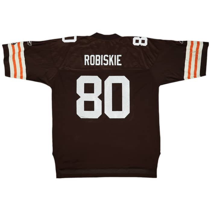 2009 Cleveland Browns Robiskie #80 Reebok On Field Home Jersey - 6/10 - (XL)