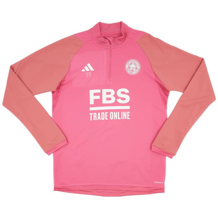 2023-24 Leicester Player Issue 1/4 Zip Training Top - 9/10