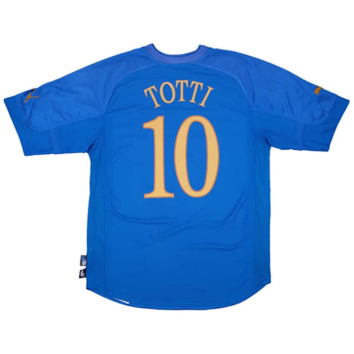 2004-06 Italy Home Shirt Totti #10 - 6/10 - (XL)