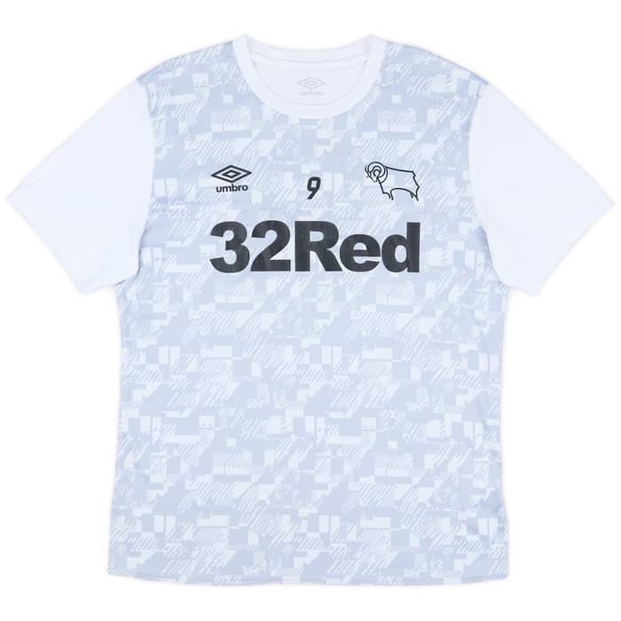 2020-21 Derby County Player Issue Pre-Match Shirt # - 5/10