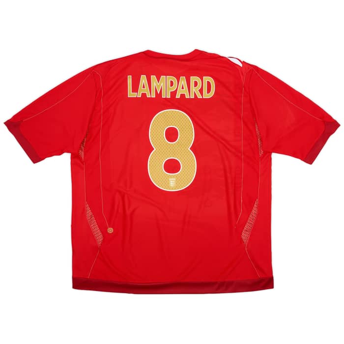 2006-08 England Away Shirt Lampard #8 - 7/10 - (XXL)