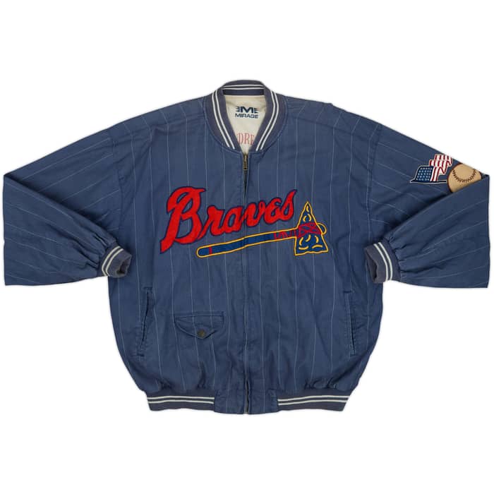1990s Atlanta Braves Mirage Cooperstown Collection Bomber Jacket - 8/10 - (XL)