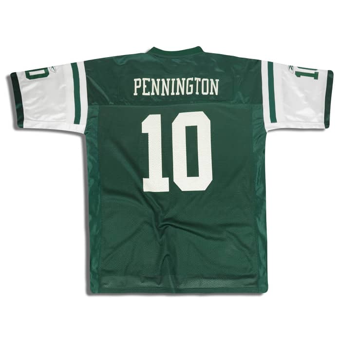2002-04 New York Jets Pennington #10 Reebok On Field Jersey (Home) L