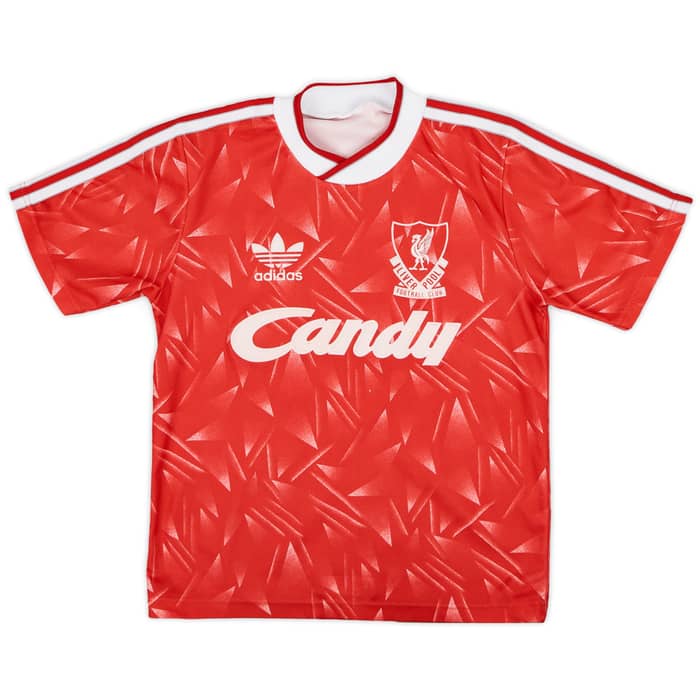 1989-91 Liverpool Home Shirt - 6/10 - (S.Boys)