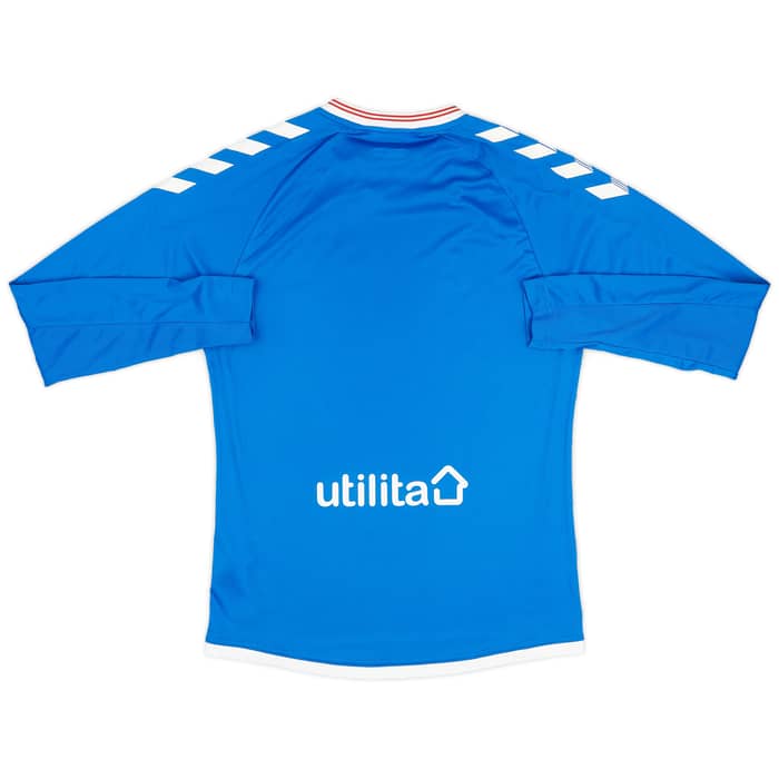 2019-20 Rangers Home L/S Shirt - 10/10 - (S)