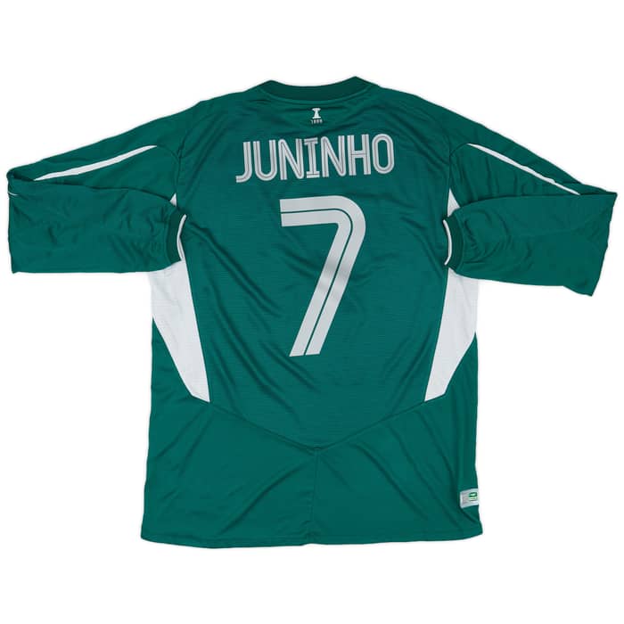2004-05 Celtic Away L/S Shirt Juninho #7 - 8/10 - (L)