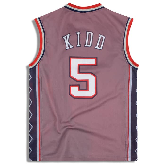 2001-05 New Jersey Nets Kidd #5 Champion Jersey (Alternate) S