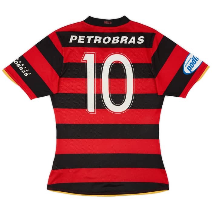 2008 Flamengo Home Shirt #10 - 7/10 - (S)