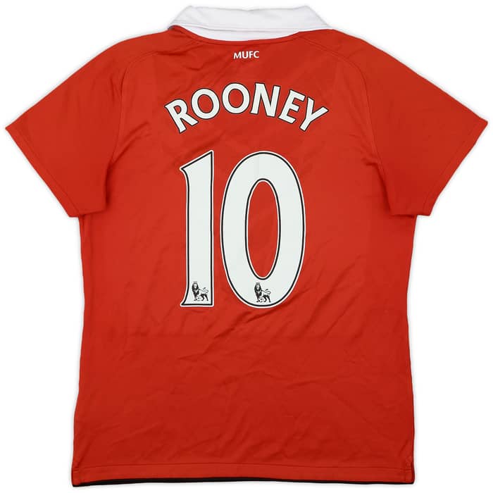 2010-11 Manchester United Home Shirt Rooney #10 - 7/10 - (Women's M)