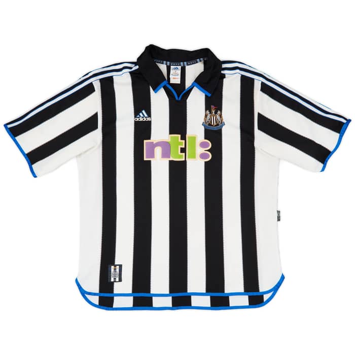 2000-01 Newcastle Home Shirt Shearer #9 - 5/10 - (XXL)