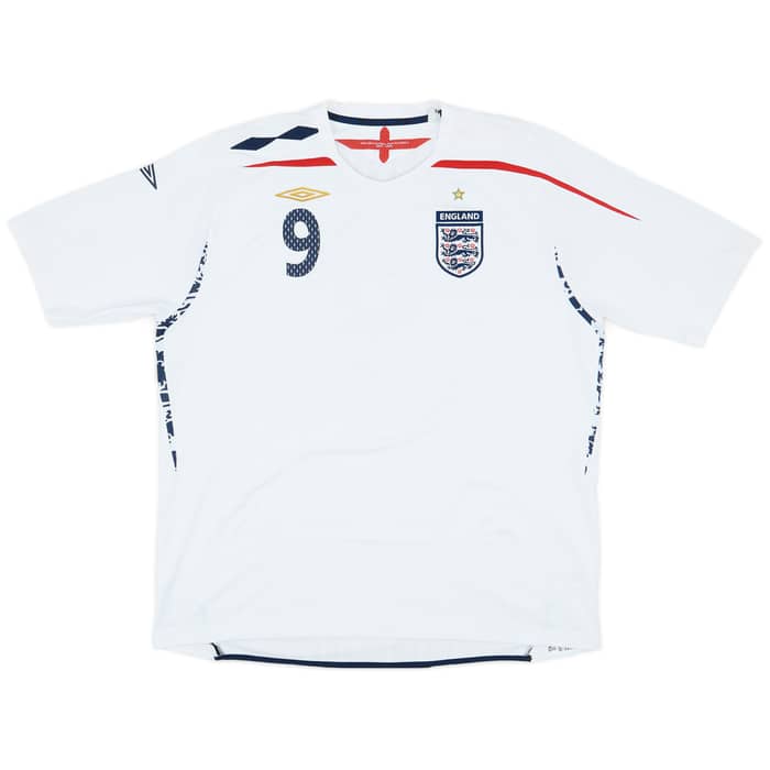 2007-09 England Home Shirt Rooney #9 - 7/10 - (3XL)