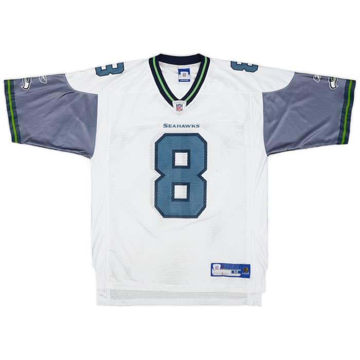 2005-06 Seattle Seahawks Hasselbeck #8 Reebok On Field Away Jersey - 8/10 - (M)