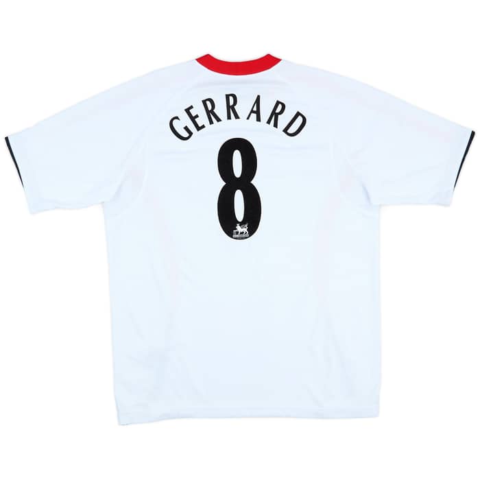 2005-06 Liverpool Away Shirt Gerrard #8 - 10/10 - (L)