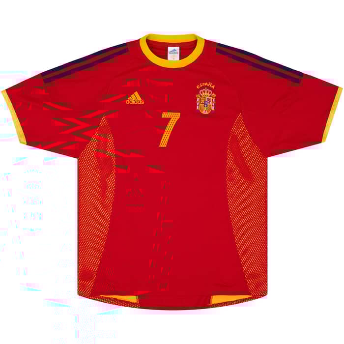 2002-04 Spain Home Shirt Raul #7