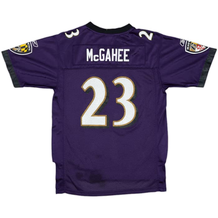 2008-10 Baltimore Ravens McGahee #23 Reebok On Field Home Jersey - 7/10 - (L.Boys)