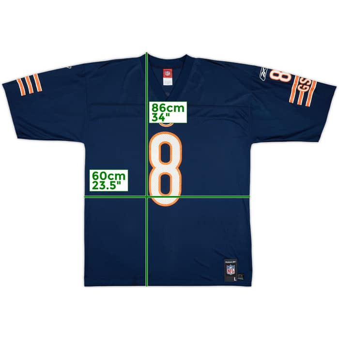 2005-06 Chicago Bears Grossman #8 Reebok Replica Home Jersey - 9/10 - (L)