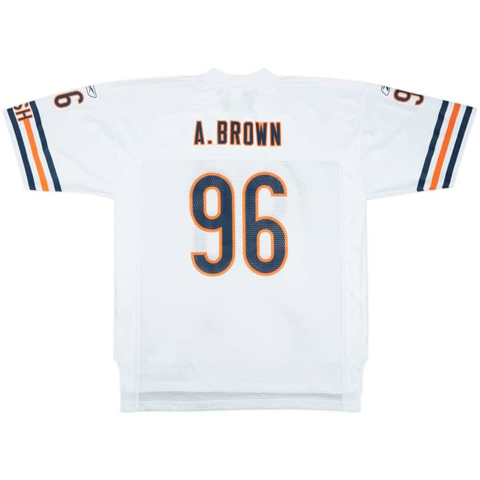 2005-06 Chicago Bears A.Brown #96 Reebok On Field Away Jersey - 9/10 - (XL)