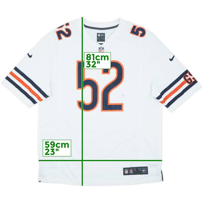 2018-21 Chicago Bears Mack #52 Nike Game Away Jersey - 6/10 - (L)