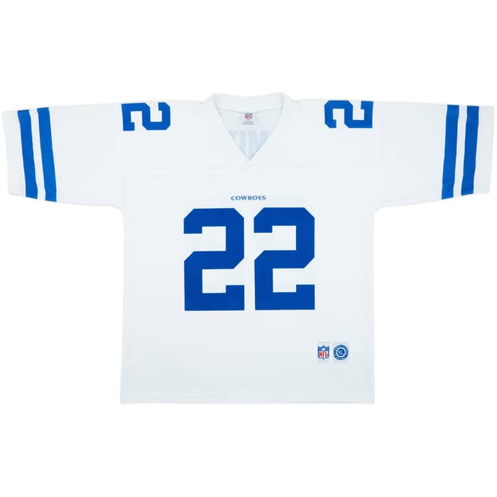 1996-97 Dallas Cowboys Smith #22 NFL Replica Away Jersey - 9/10 - (XL)