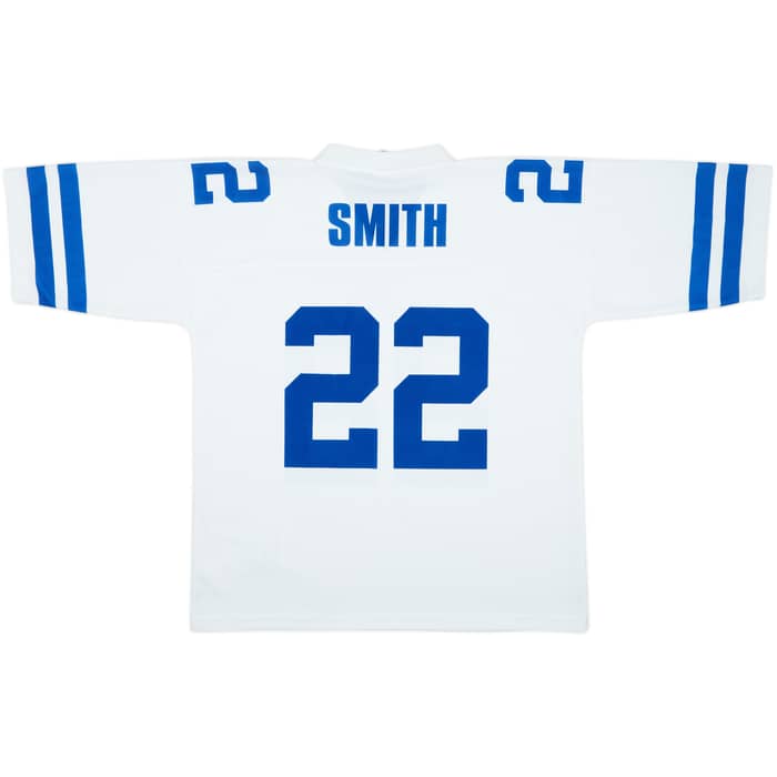 1996-97 Dallas Cowboys Smith #22 NFL Replica Away Jersey - 9/10 - (XL)