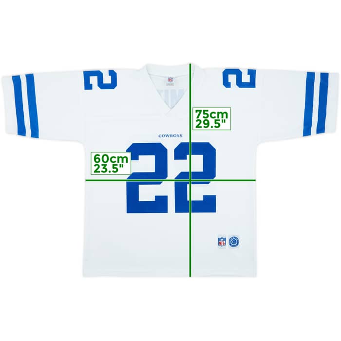 1996-97 Dallas Cowboys Smith #22 NFL Replica Away Jersey - 9/10 - (XL)