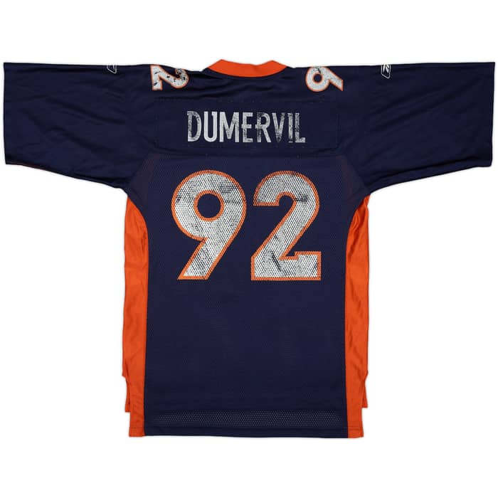 2008-11 Denver Broncos Dumervil #92 Reebok On Field Home Jersey - 4/10 - (M)