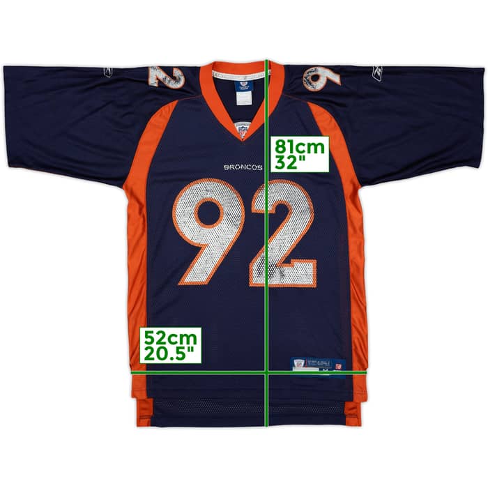 2008-11 Denver Broncos Dumervil #92 Reebok On Field Home Jersey - 4/10 - (M)