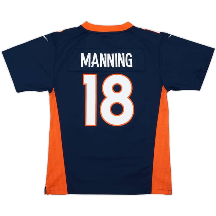 2012 Denver Broncos Manning #18 Nike Game Alternate Jersey - 9/10 - (M.Boys)