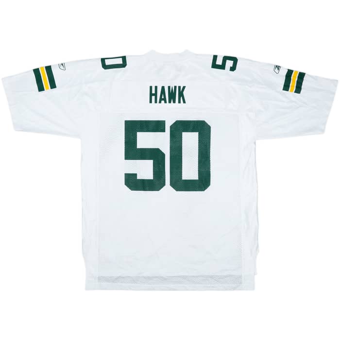2008-11 Green Bay Packers Hawk #50 Reebok On Field Away Jersey - 4/10 - (XL)