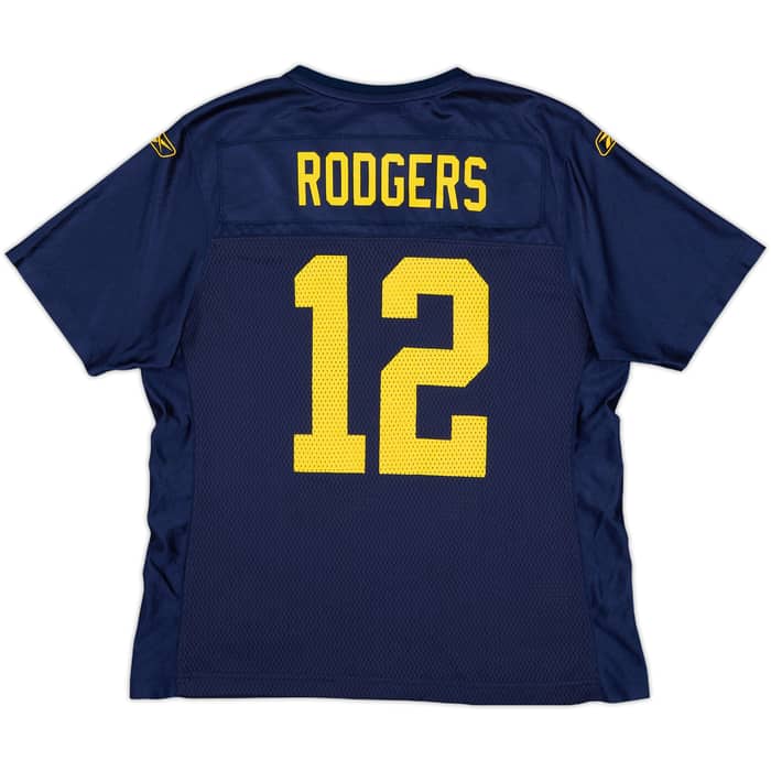 2010-11 Green Bay Packers Rodgers #12 Reebok On Field Alternate Jersey Womens - 8/10 - (M)