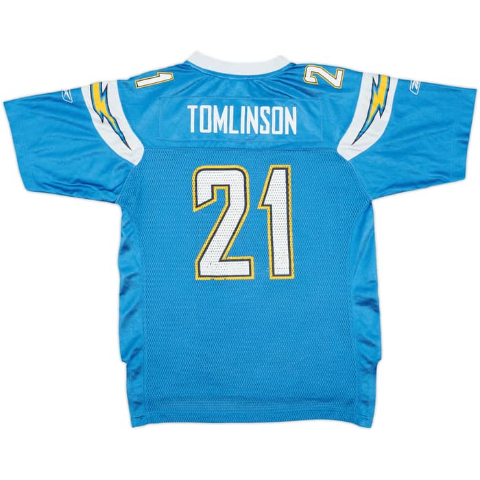 2007 San Diego Chargers Tomlinson #21 Reebok On Field Alternate Jersey - 8/10 - (L.Boys)