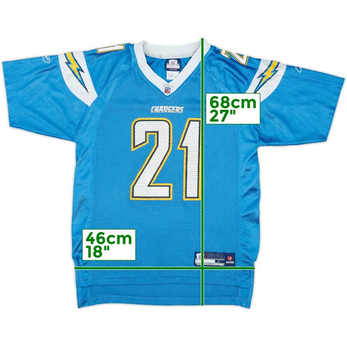 2007 San Diego Chargers Tomlinson #21 Reebok On Field Alternate Jersey - 8/10 - (L.Boys)