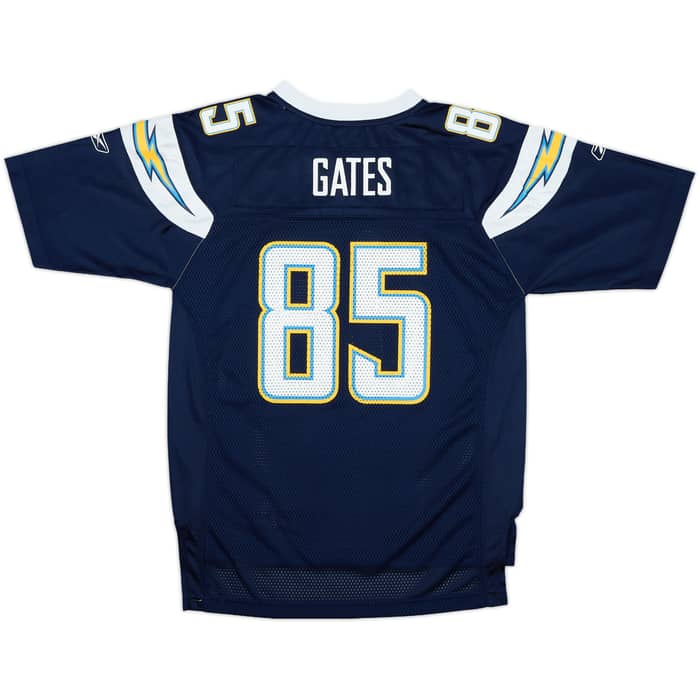 2008-11 San Diego Chargers Gates #85 Reebok On FIeld Home Jersey - 9/10 - (L.Boys)