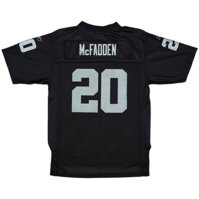 2008-11 Oakland Raiders McFadden #20 Reebok On Field Home Jersey - 9/10 - (L.Boys)