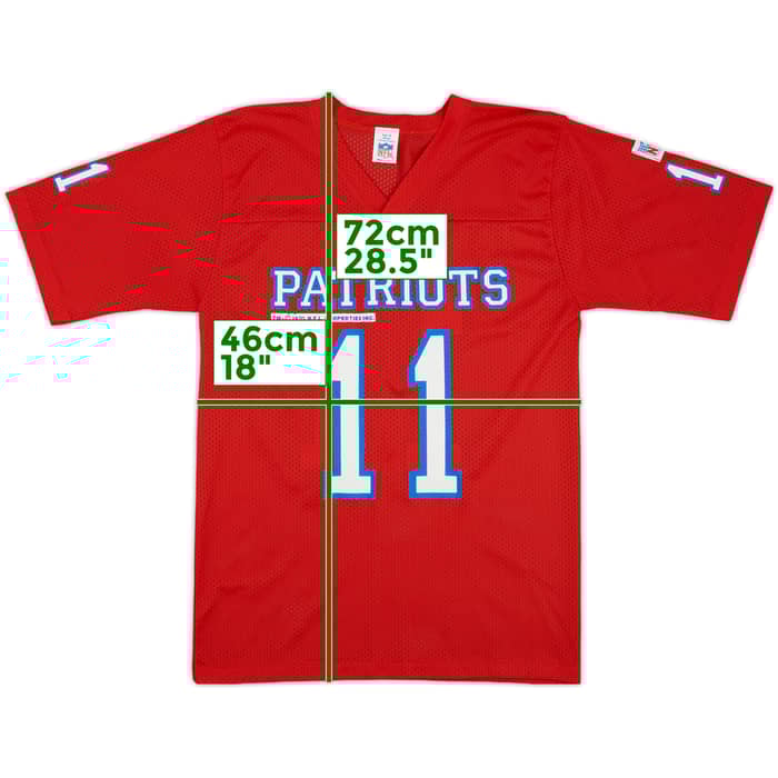 1990s New England Patriots #11 NFL Training Jersey - 8/10 - (S)