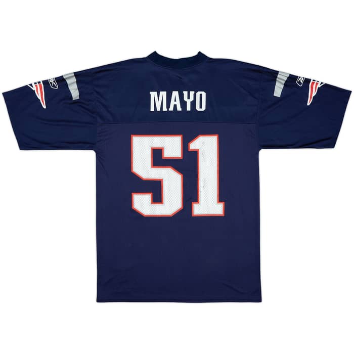 2008-11 New England Patriots Mayo #51 Reebok Replica Home Jersey - 7/10 - (M)