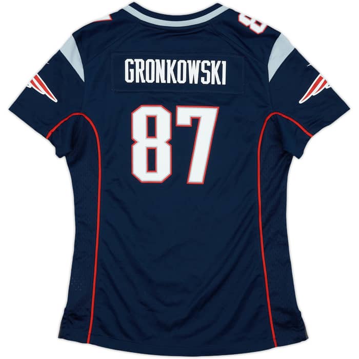 2012-18 New England Patriots Gronkowski #87 Nike Game Home Jersey Womens - 8/10 - (S)