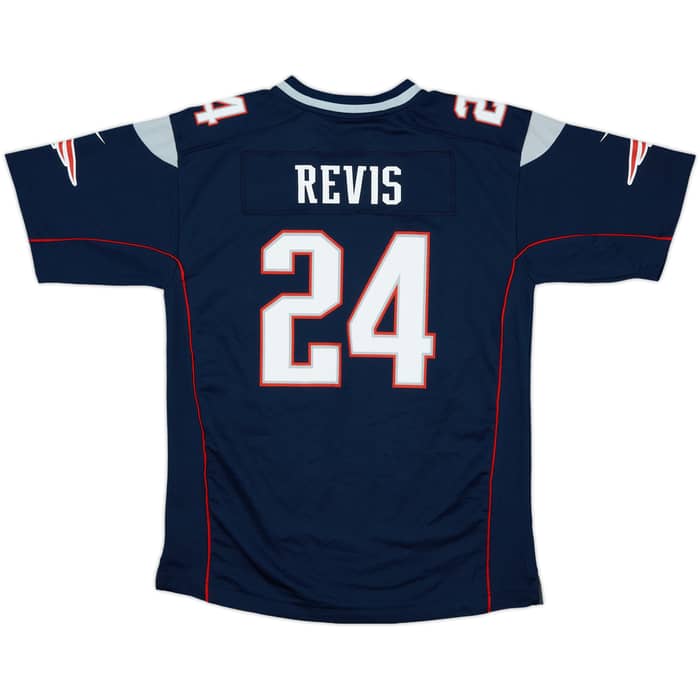 2014 New England Patriots Revis #24 Nike Game Home Jersey - 8/10 - (XL.Boys)