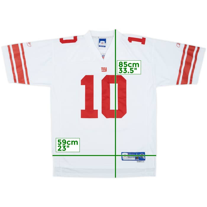 2005-06 New York Giants Manning #10 Reebok Premier Away Jersey - 7/10 - (L)