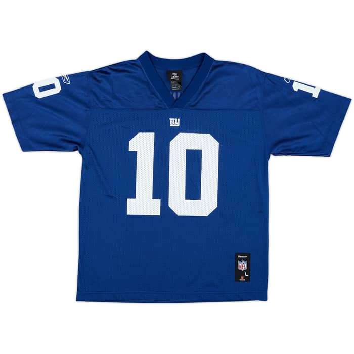 2008-11 New York Giants Manning #10 Reebok Replica Home Jersey - 9/10 - (L.Boys)