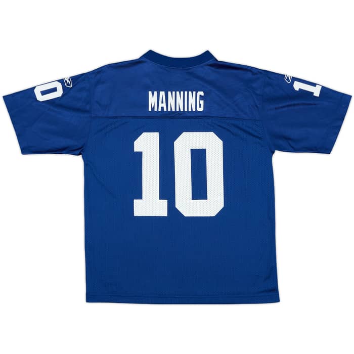 2008-11 New York Giants Manning #10 Reebok Replica Home Jersey - 9/10 - (L.Boys)