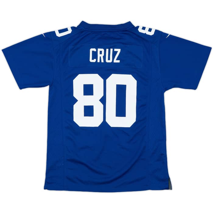 2012-16 New York Giants Cruz #80 Nike Game Home Jersey - 6/10 - (M.Boys)