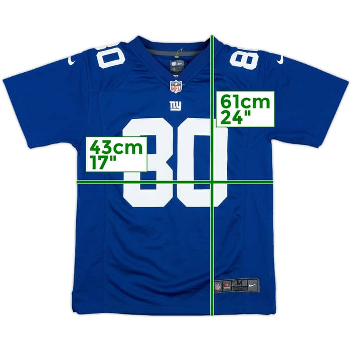 2012-16 New York Giants Cruz #80 Nike Game Home Jersey - 6/10 - (M.Boys)