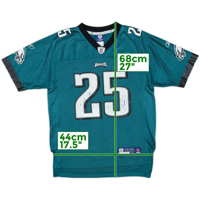 2010-11 Philadelphia Eagles McCoy #25 Reebok On Field Home Jersey - 5/10 - (L.Boys)